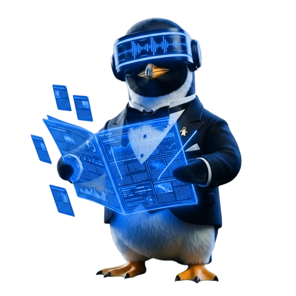 SEO Butler penguin butler presenting insights