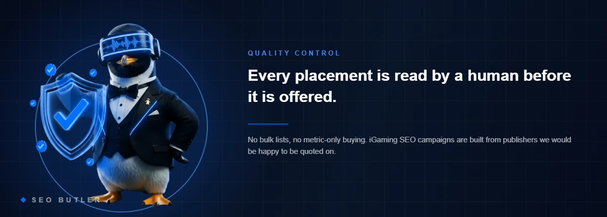SEO Butler iGaming SEO