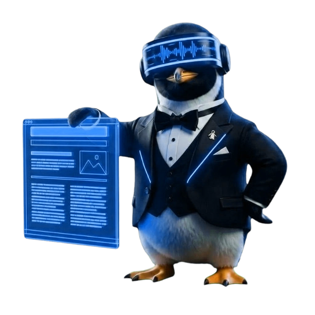 SEO Butler penguin illustrating On-Page SEO